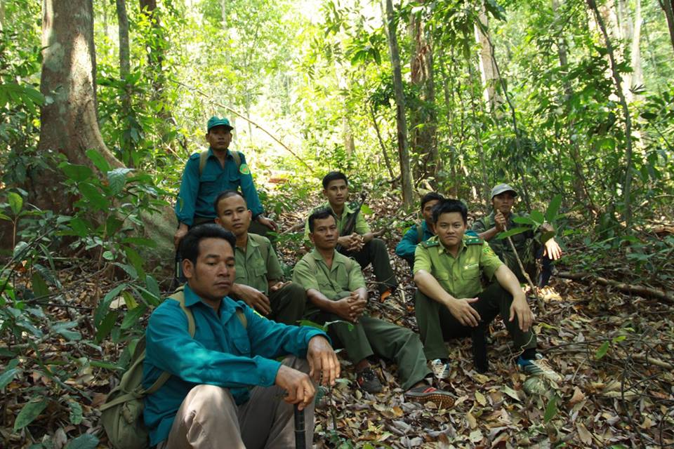 Ảnh: Tuần tra bảo vệ rừng tại Vườn Quốc gia Bù Gia Mập