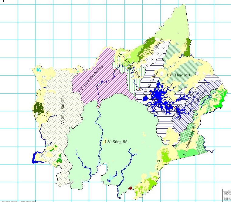 Ảnh: Bản đồ chi trả dịch vụ môi trường rừng tỉnh Bình Phước